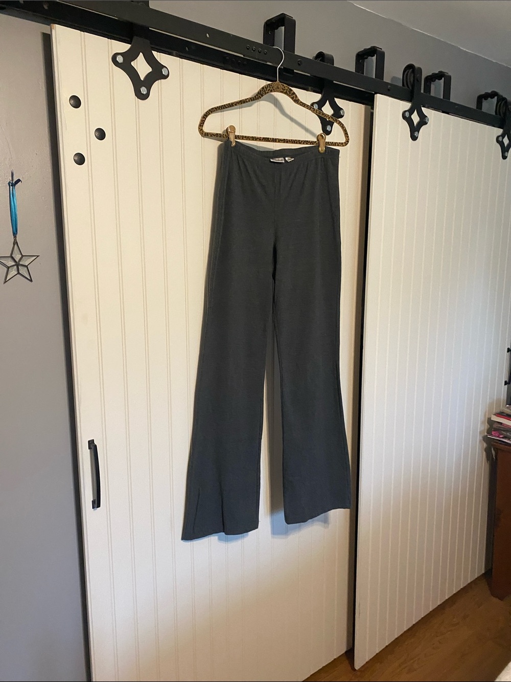 Women With Control Medium Tall Flare Leggings, Gray